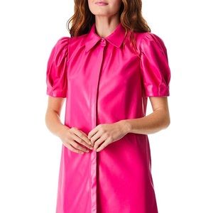 Alice + Olivia Jem Faux Leather Dress